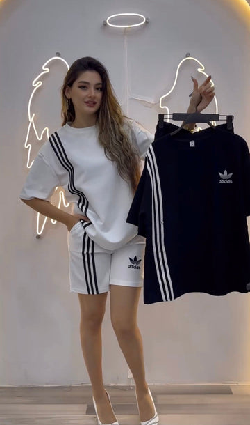 Stripes Tshirt Short
