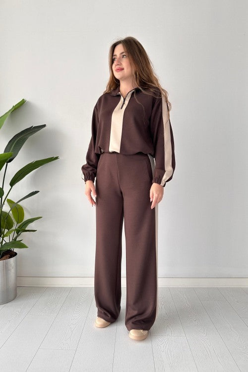 Zipper Panel Tracksuit